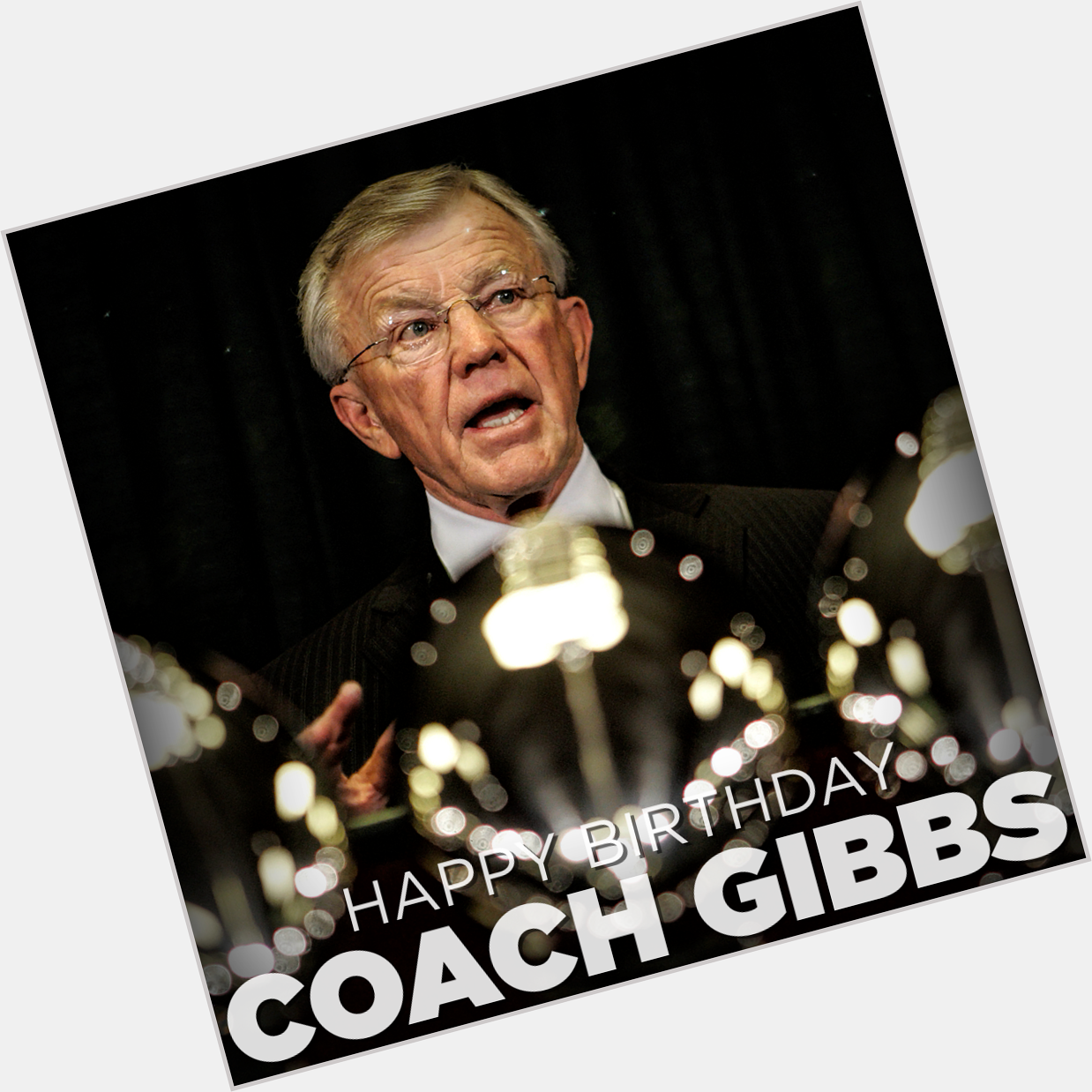 " Happy Birthday to legendary coach Joe Gibbs who led the team to all three SB   
Hats off Coach!