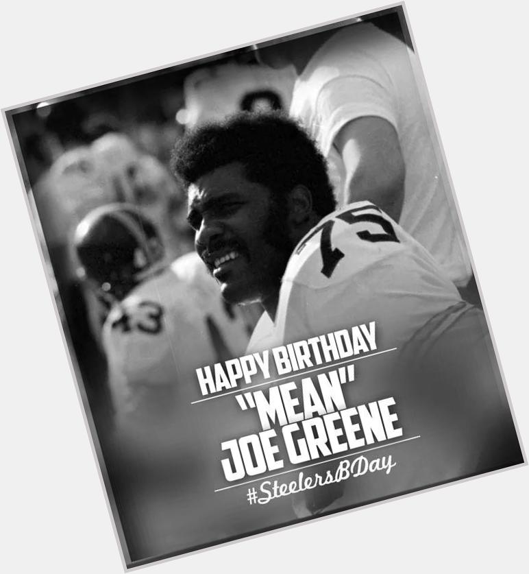 Happy Birthday Mean Joe Greene 