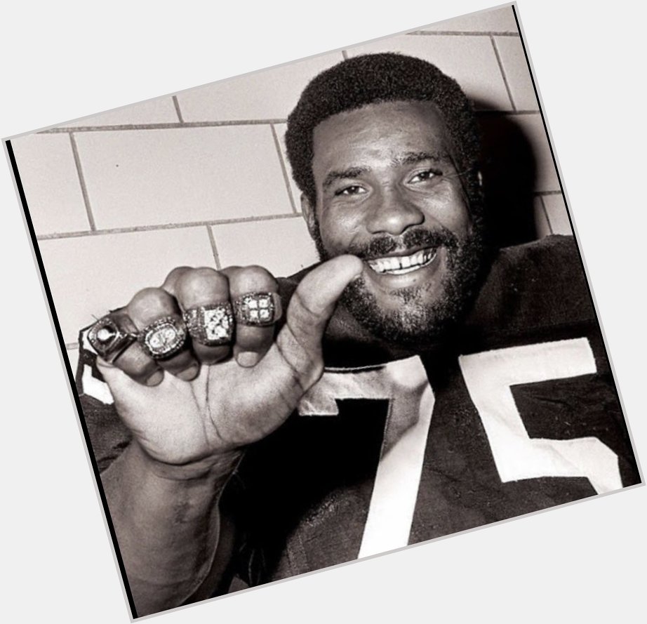 It s this guy s 74th birthday today! Happy birthday, Mean Joe Greene!!  