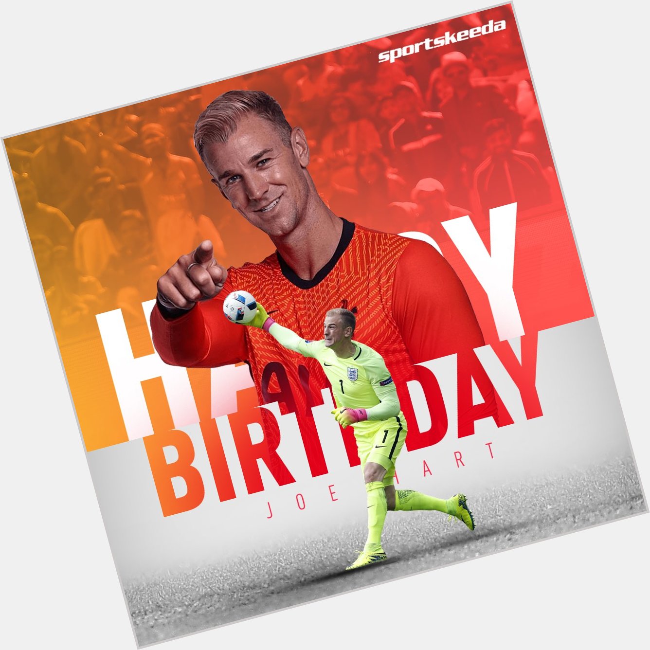 Wishing a very happy birthday to English goalkeeper, Joe Hart!      