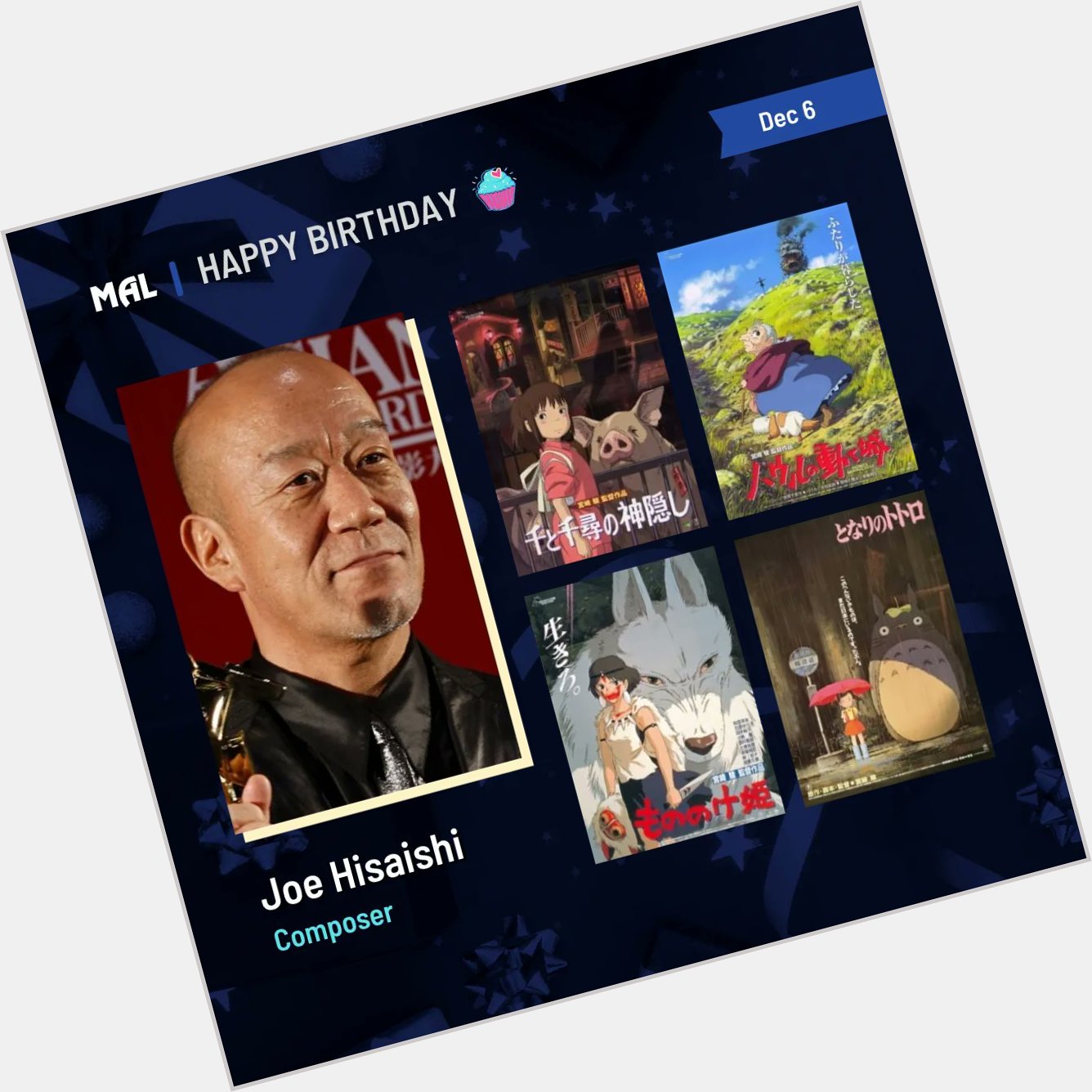 Happy Birthday to Joe Hisaishi! Full profile:  
