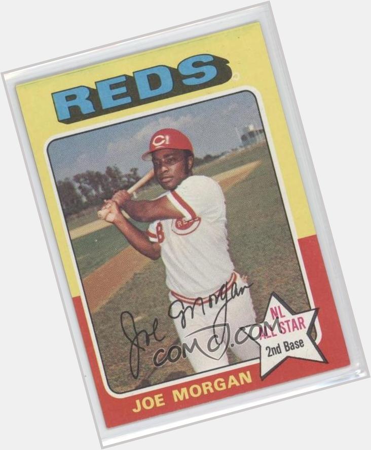 Happy Birthday to Hall of Fame second basemen and sports broadcaster Joe Morgan!  