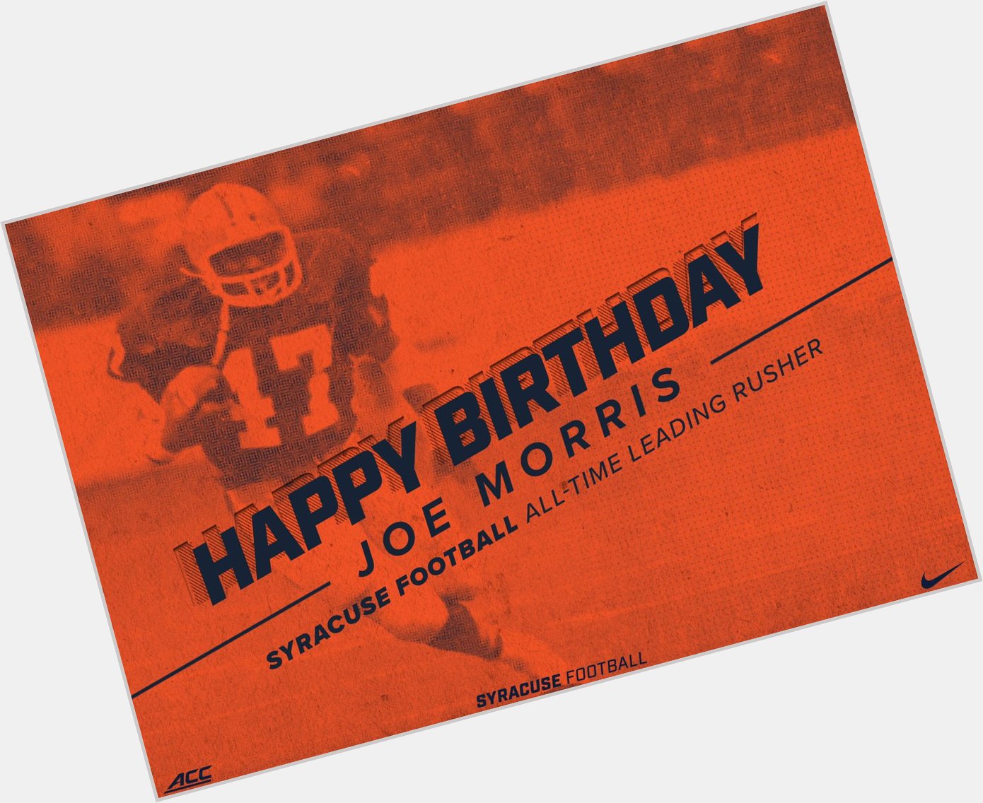Happy birthday to and all time leading rusher, Joe Morris! 