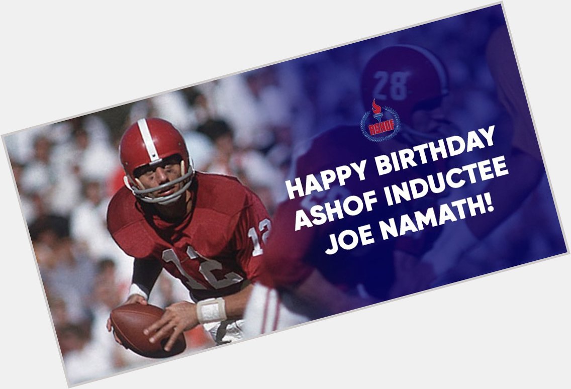 Join us in wishing former quarterback, and Super Bowl MVP, Joe Namath a happy birthday! 