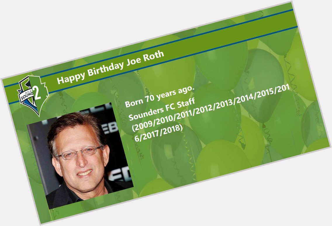 Happy Birthday Joe Roth 