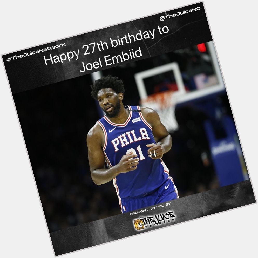 Happy Birthday to NBA player Joel Embiid!    