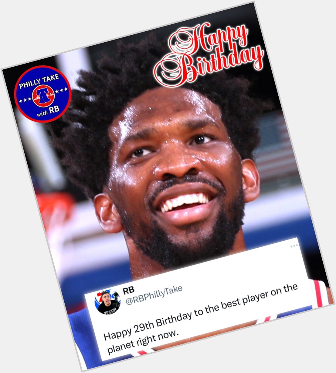Join us in wishing Joel Embiid a Happy 29th Birthday!       