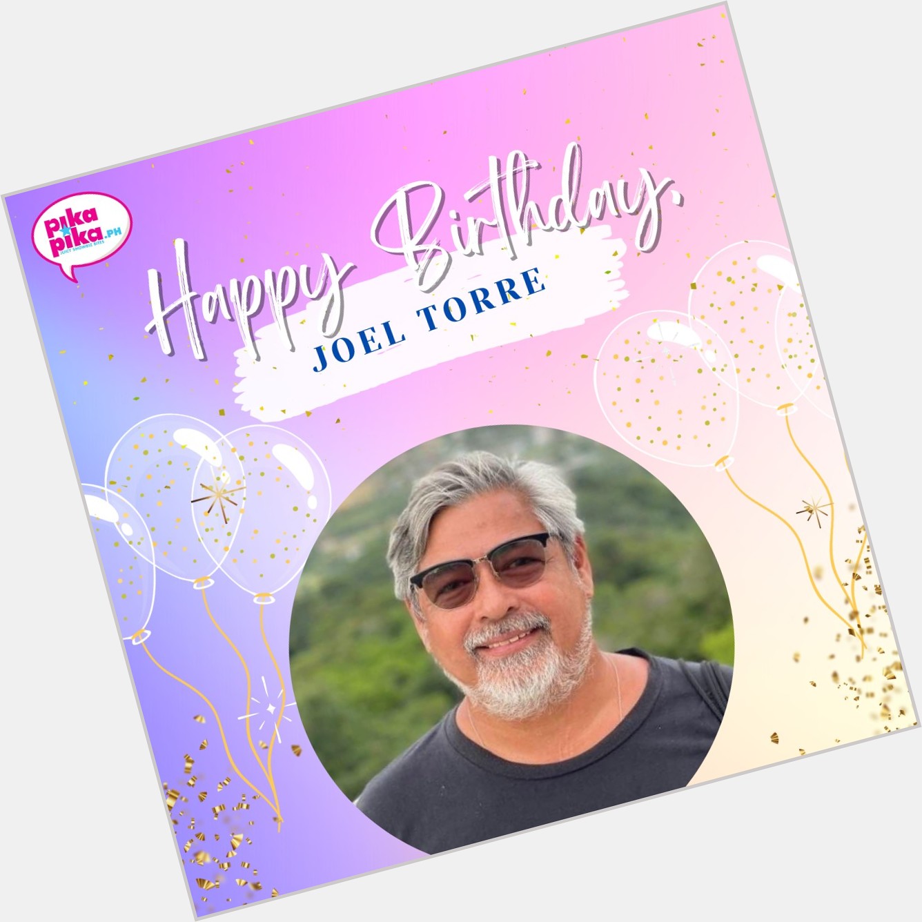 Happy birthday, Sir Joel Torre! May your special day be filled with love and cheers.    