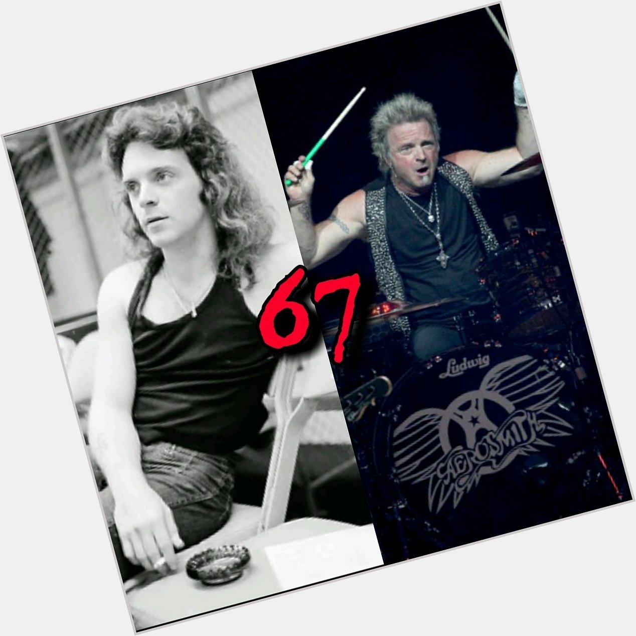  Happy 67th Birthday to the most kick-ass drummer out there - Joey Kramer of Aerosmith 