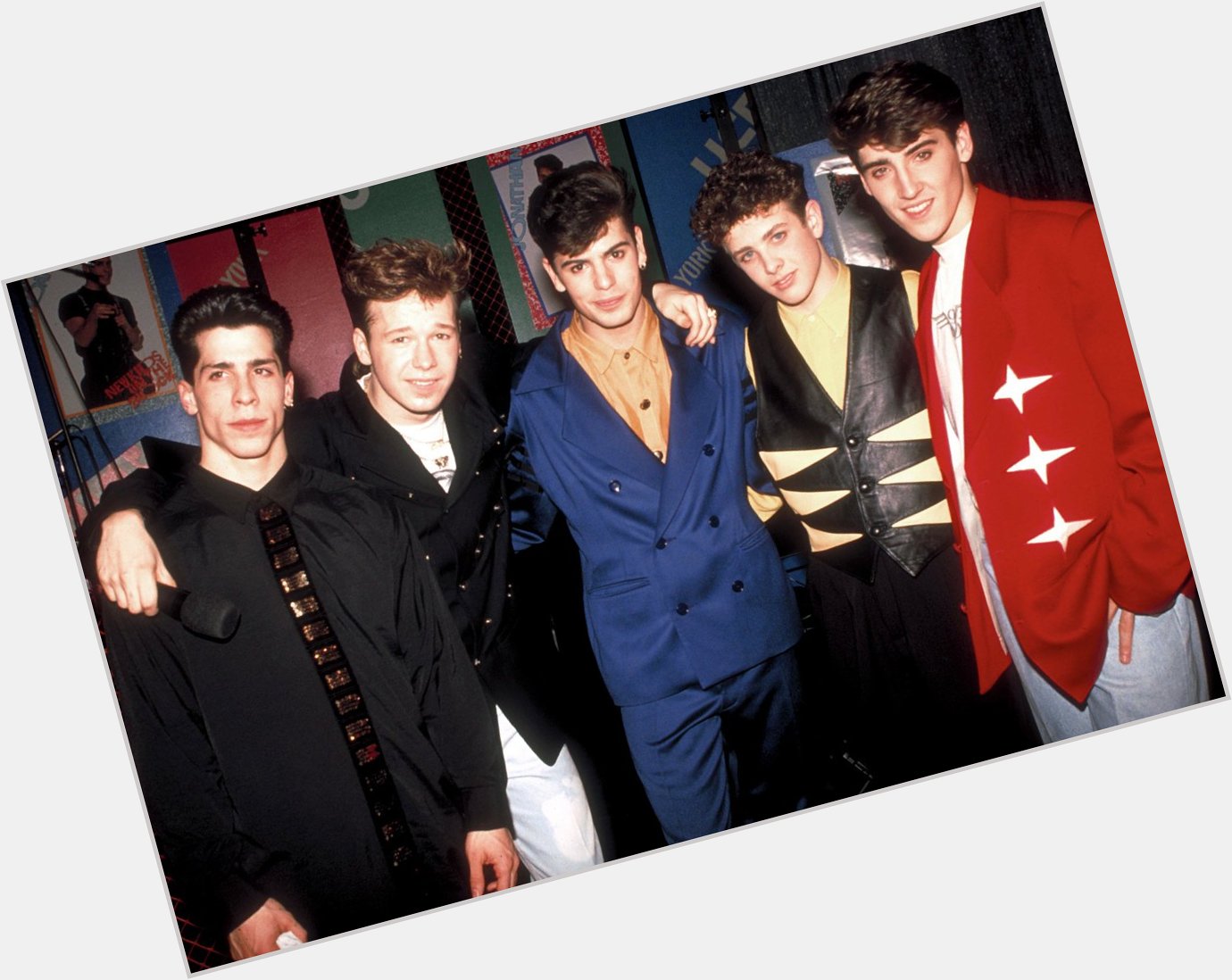 Happy Birthday to Joey McIntyre(second to right) who turns 45 today! 