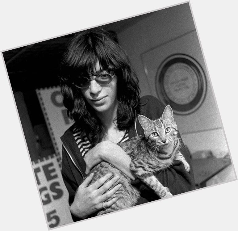 Happy birthday to Joey Ramone. (Shown here w/Arturo Vega s cat.) Photo: Mitchell Kearney 