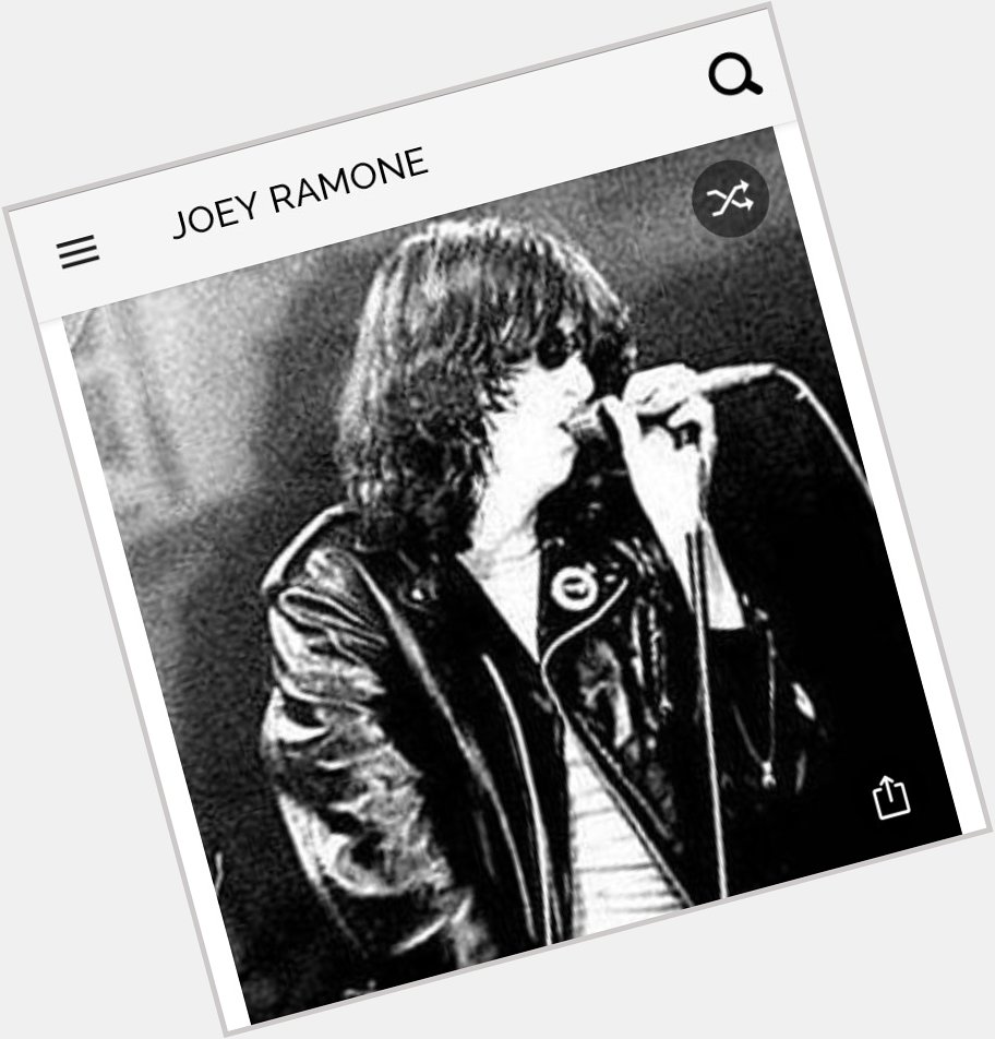 Happy birthday to this great singer. Happy birthday to Joey Ramone 