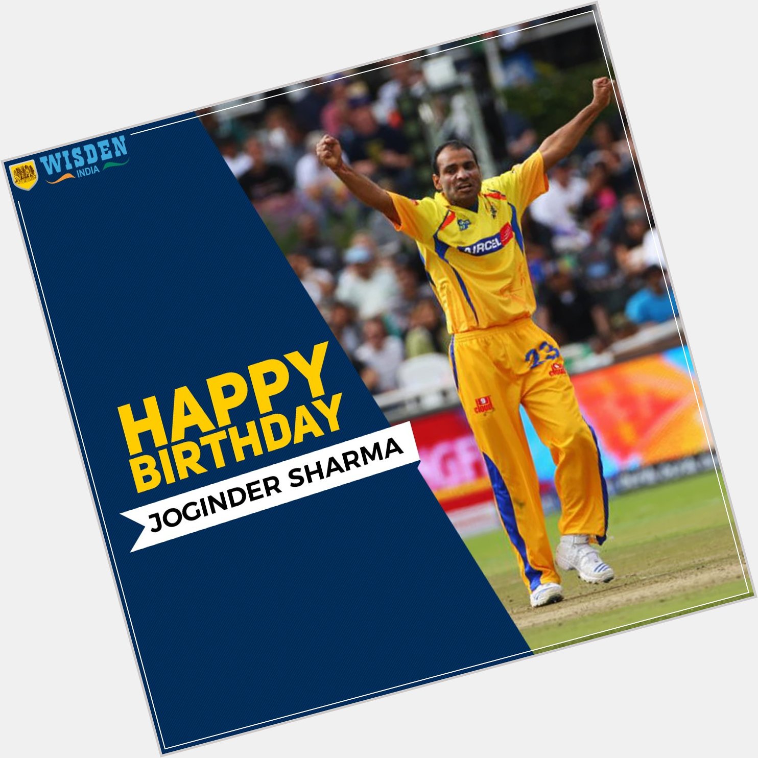 He bowled the famous final over against Pakistan in the 2007 WT20 final. Happy Birthday Joginder Sharma! 