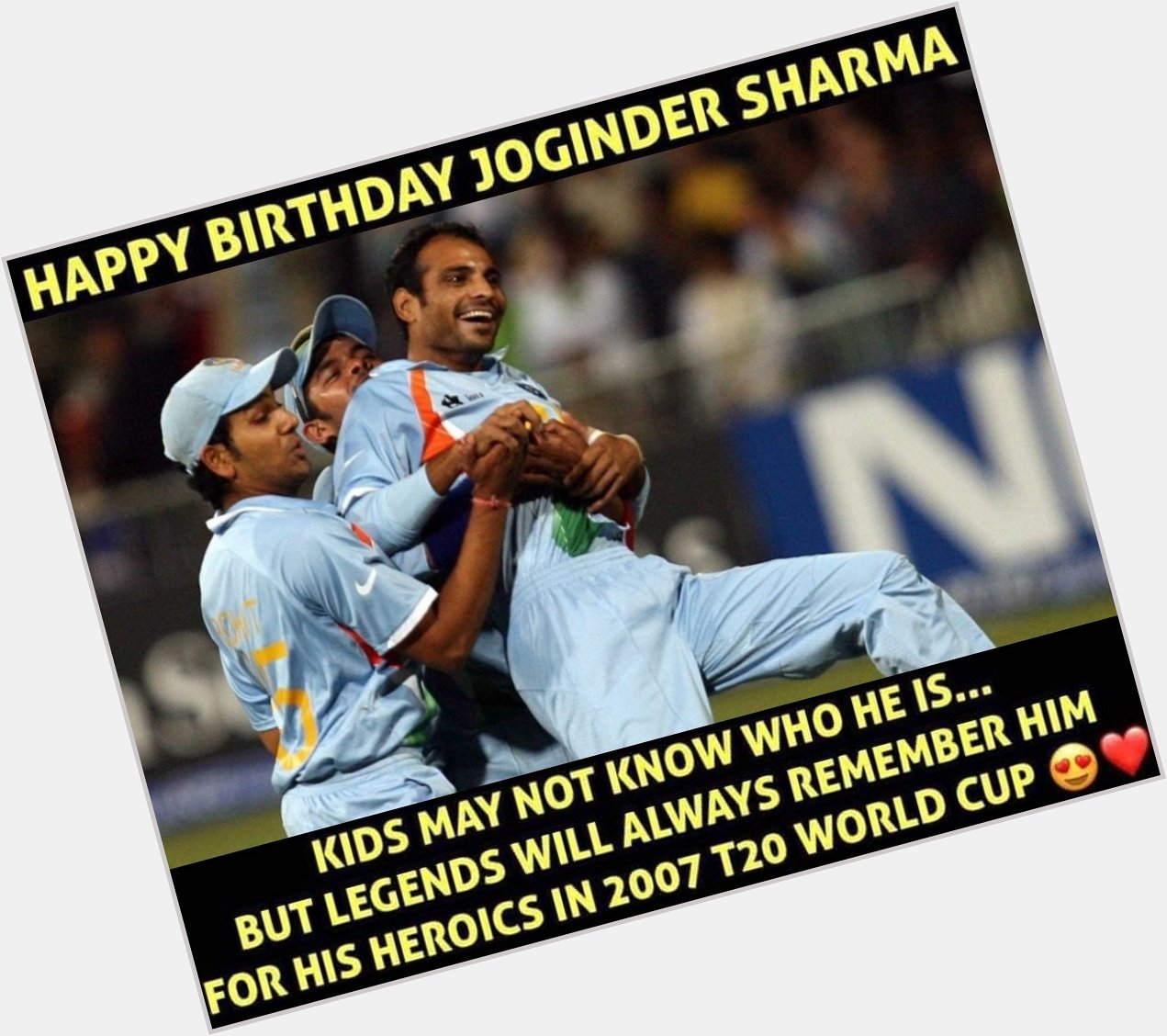 Happy Birthday Joginder Sharma! 