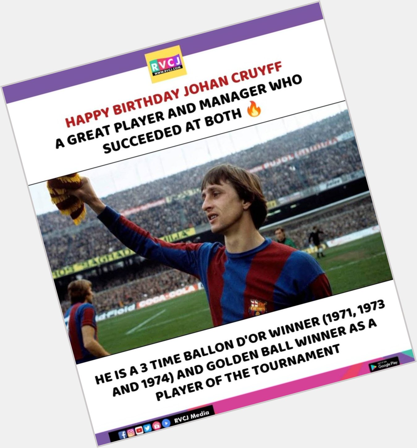 Happy Birthday Johan Cruyff!   