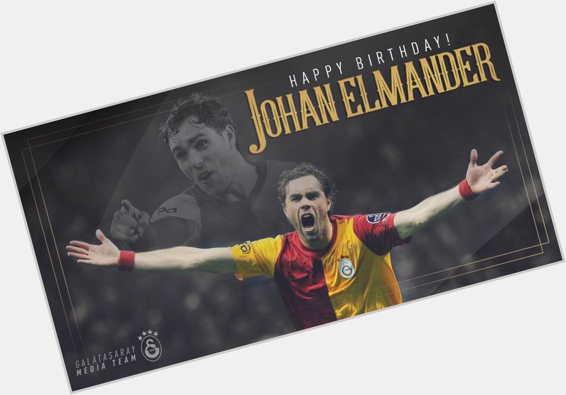 Happy birthday, Johan Elmander!   