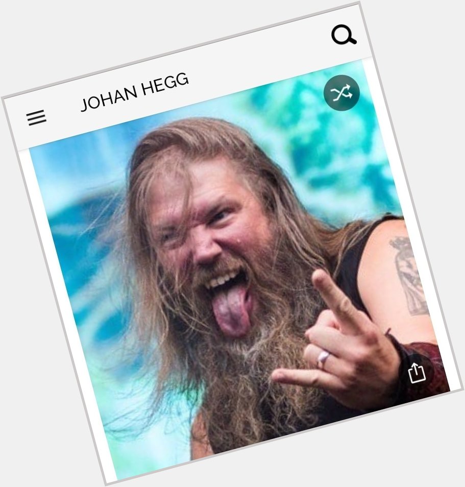 Happy birthday to this great metal singer. Happy birthday to Johan Hegg 