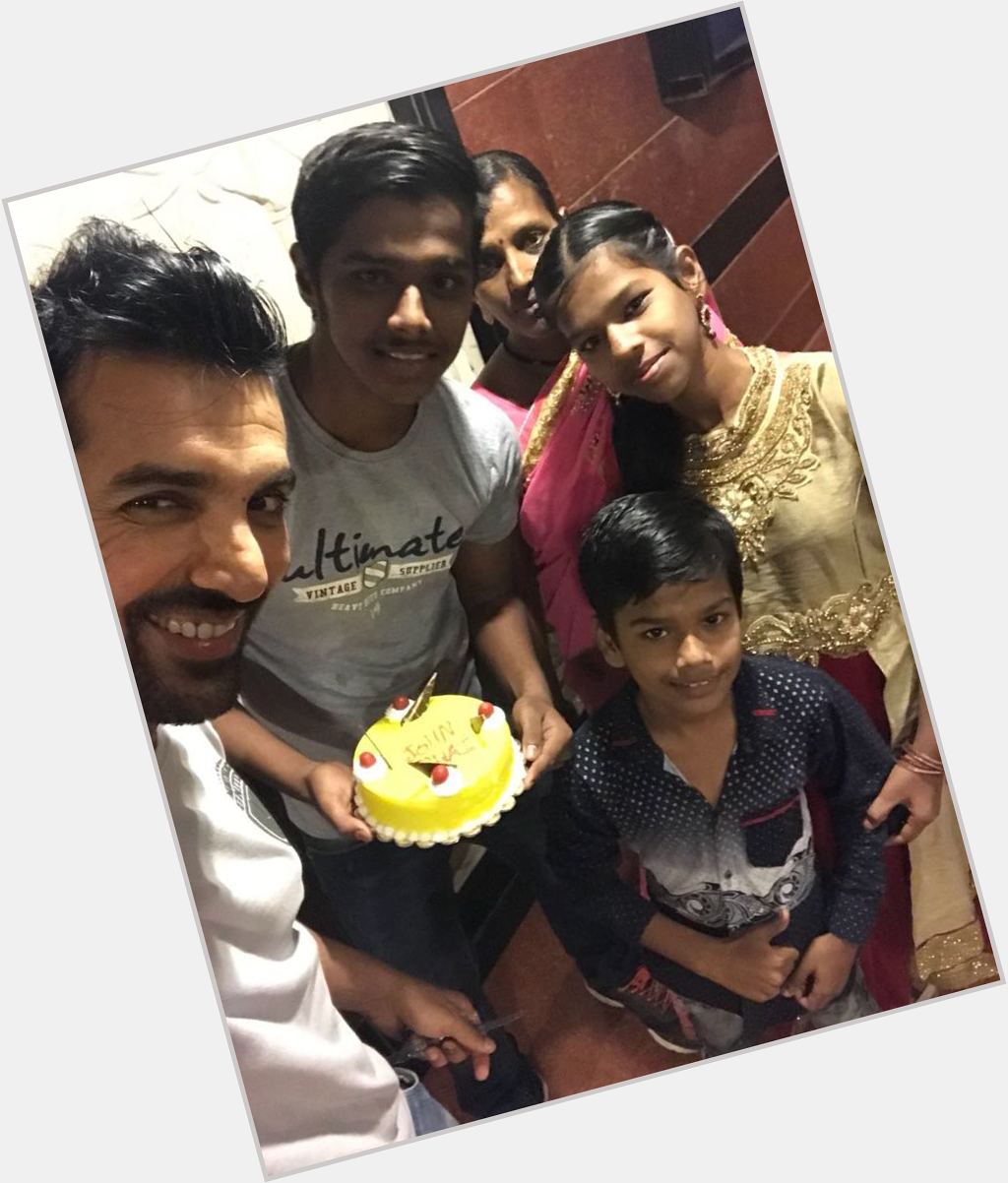 Happy birthday John abraham bhai
with my family celebrate 