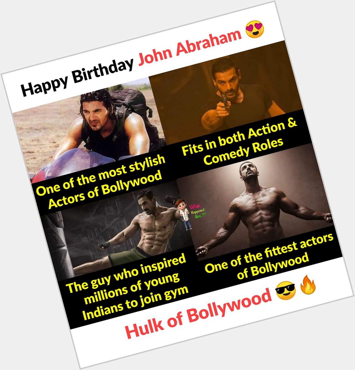 Happy birthday John Abraham sir 
