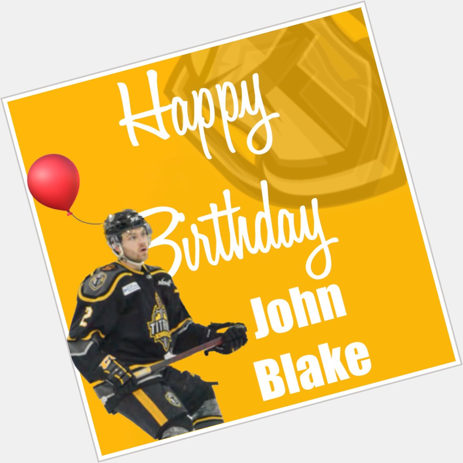 Happy Birthday to Titans defenseman, John Blake, he turns 21 today!  