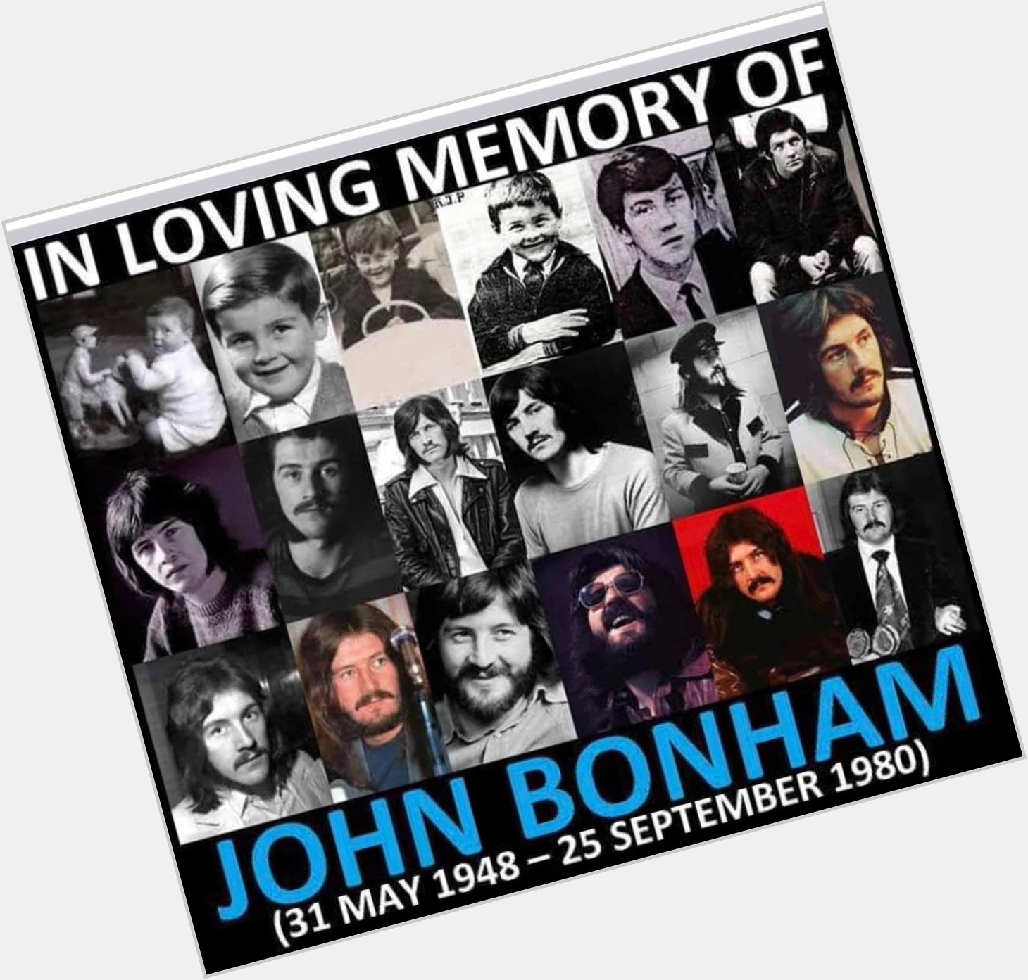 Happy birthday to  John Bonham!
John Bonham!
John Henry Bonham! -Robert Plant 