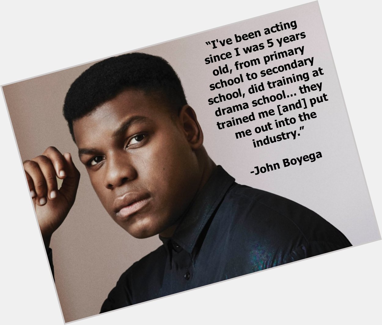 How long have YOU been acting? Happy Birthday John Boyega from Cast It Talent!  