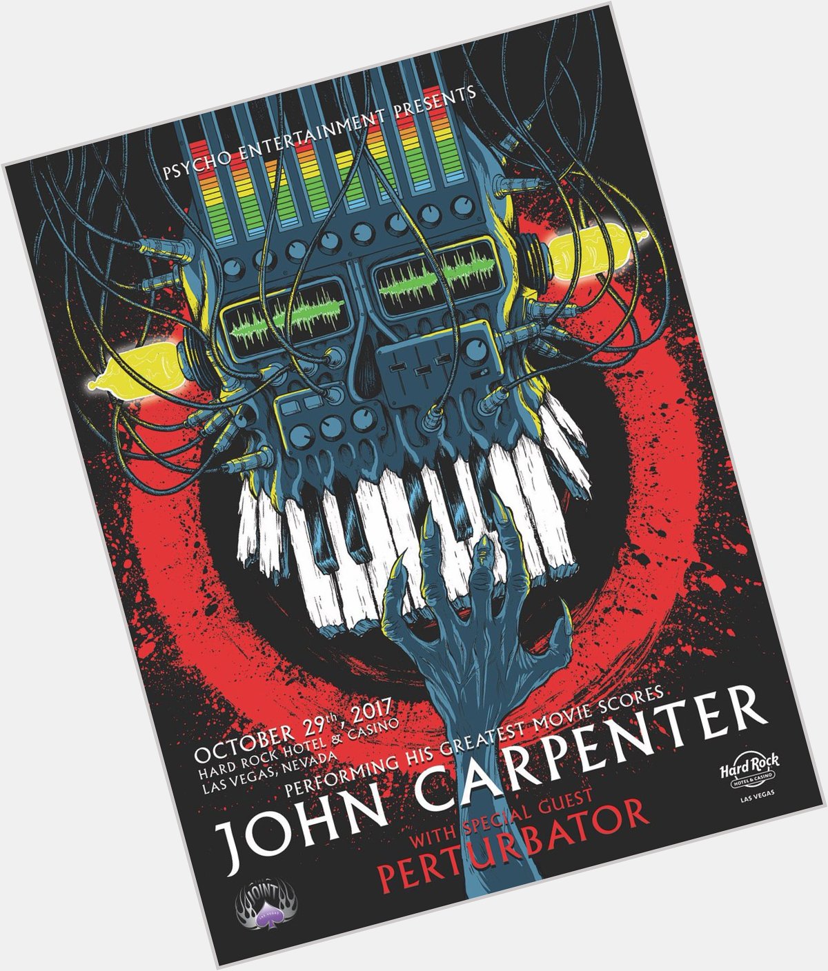 Happy birthday John Carpenter. Here s the poster I did for his concert in Vegas a couple of years ago... 