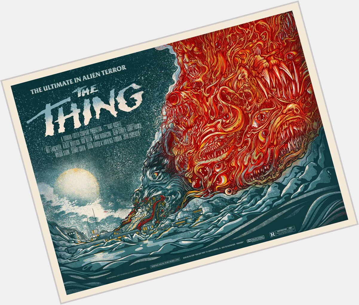 Happy Birthday to The Horror Master himself, John Carpenter. The Thing poster by 