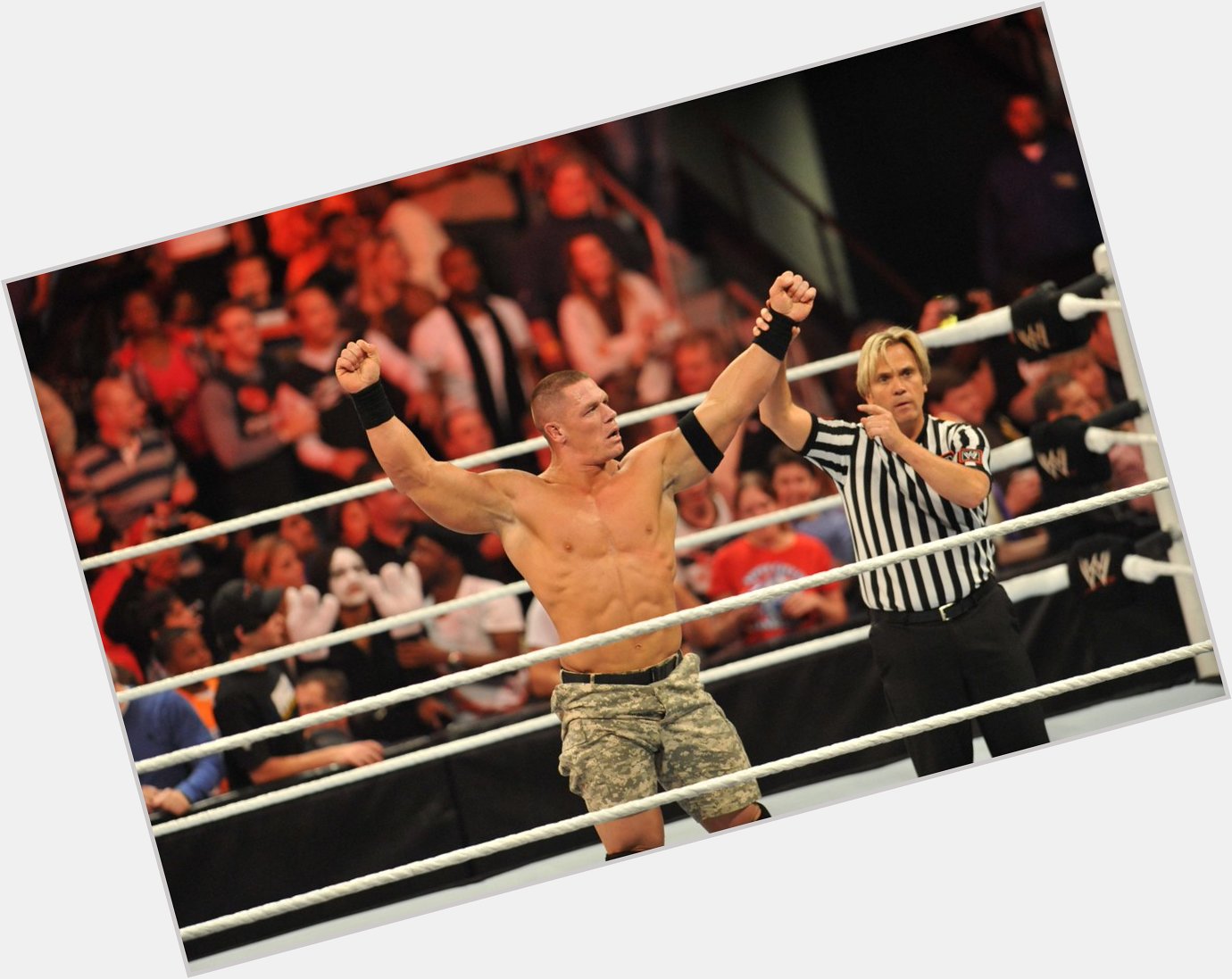   John Cena to become WWE United States Champion at Wrestlemania 31.  happy birthday  