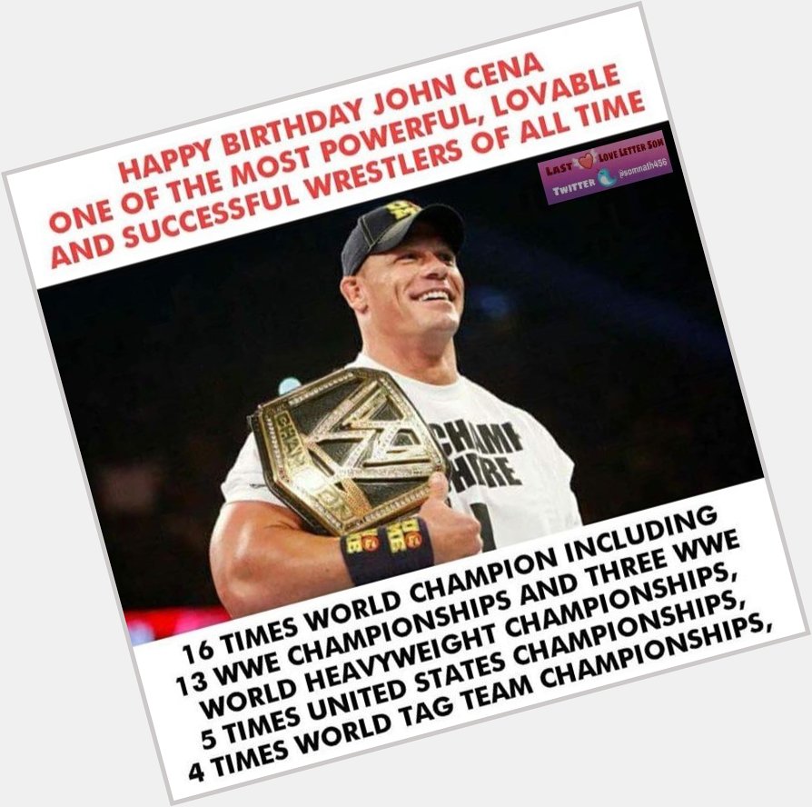 Wishing  ....
Happy Birthday John Cena  