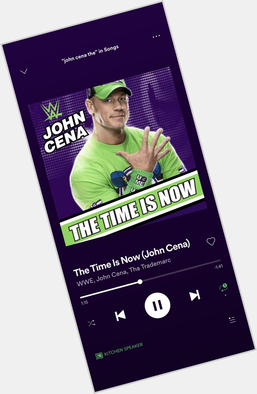 This is playing on loop during family breakfast and they are pissed. Happy birthday John Cena! 