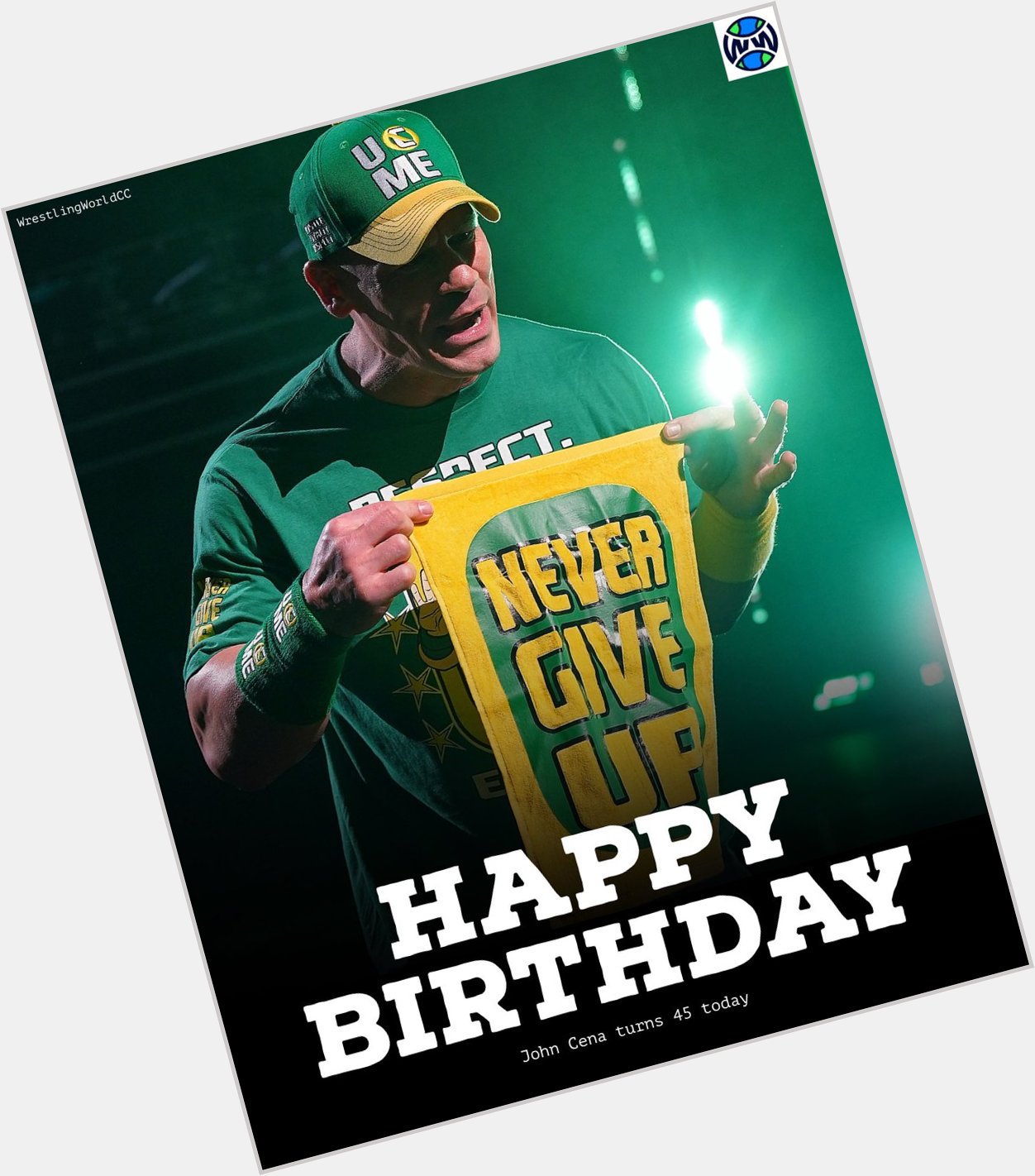 Happy birthday JOHN CENA. Amazing person. Inspirational to us all. U can\t see Me.   