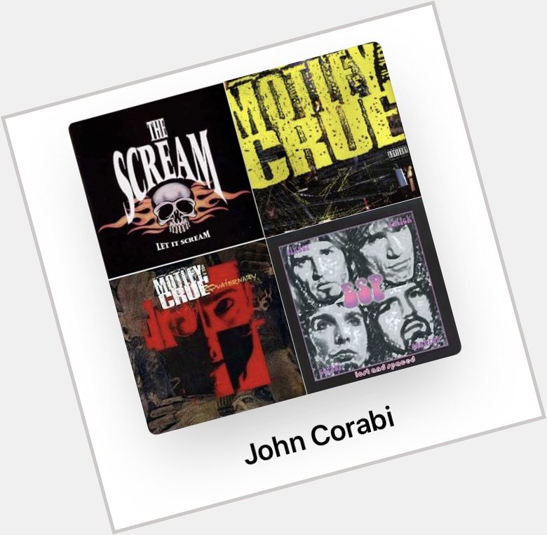 Happy Birthday to one of my favorite singers, spinning my John Corabi playlist today in your honor!!  