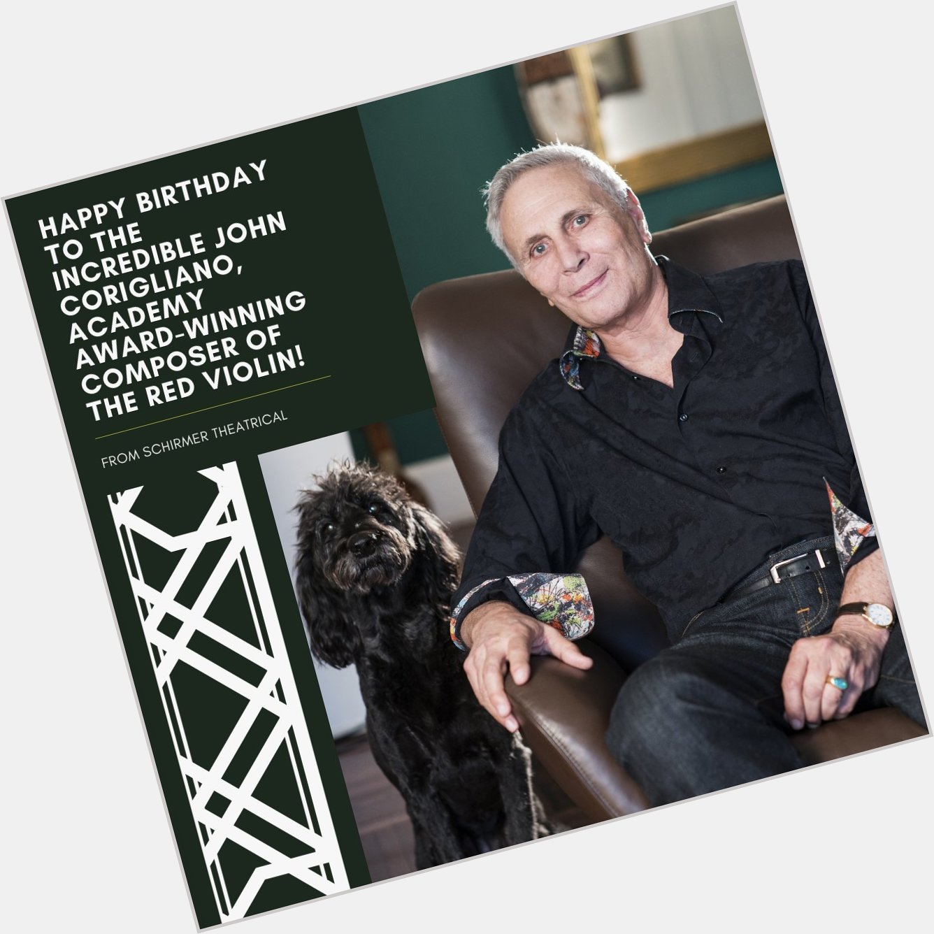 Happy Birthday John Corigliano from the Schirmer Theatrical team! 