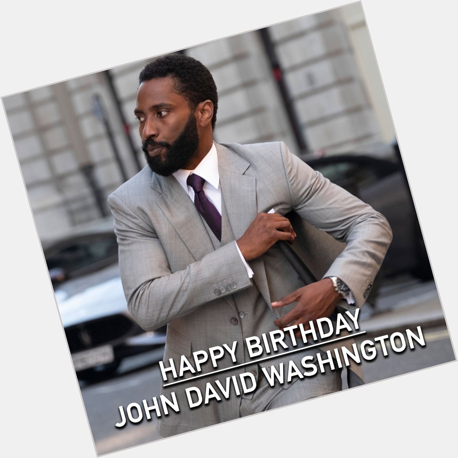 Happy Birthday to John David Washington who plays the Protagonist in Christopher Nolan s upcoming 