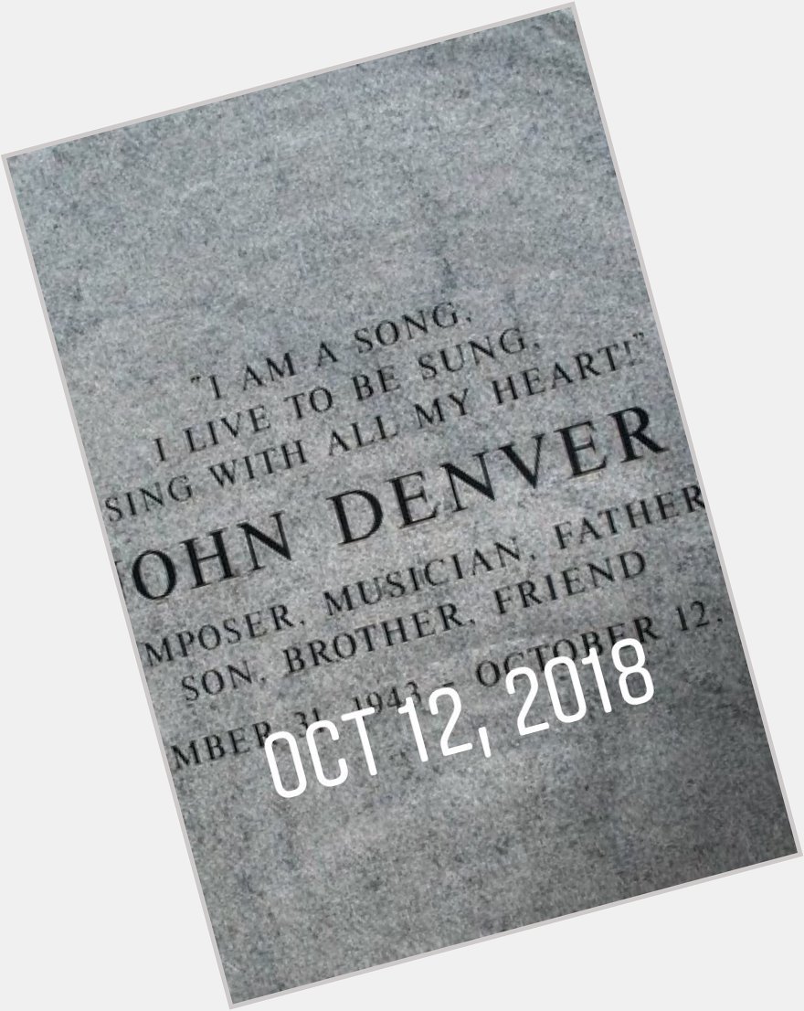 Happy Birthday to the late John Denver. Miss and love him so much. He d be 75 years old today.   