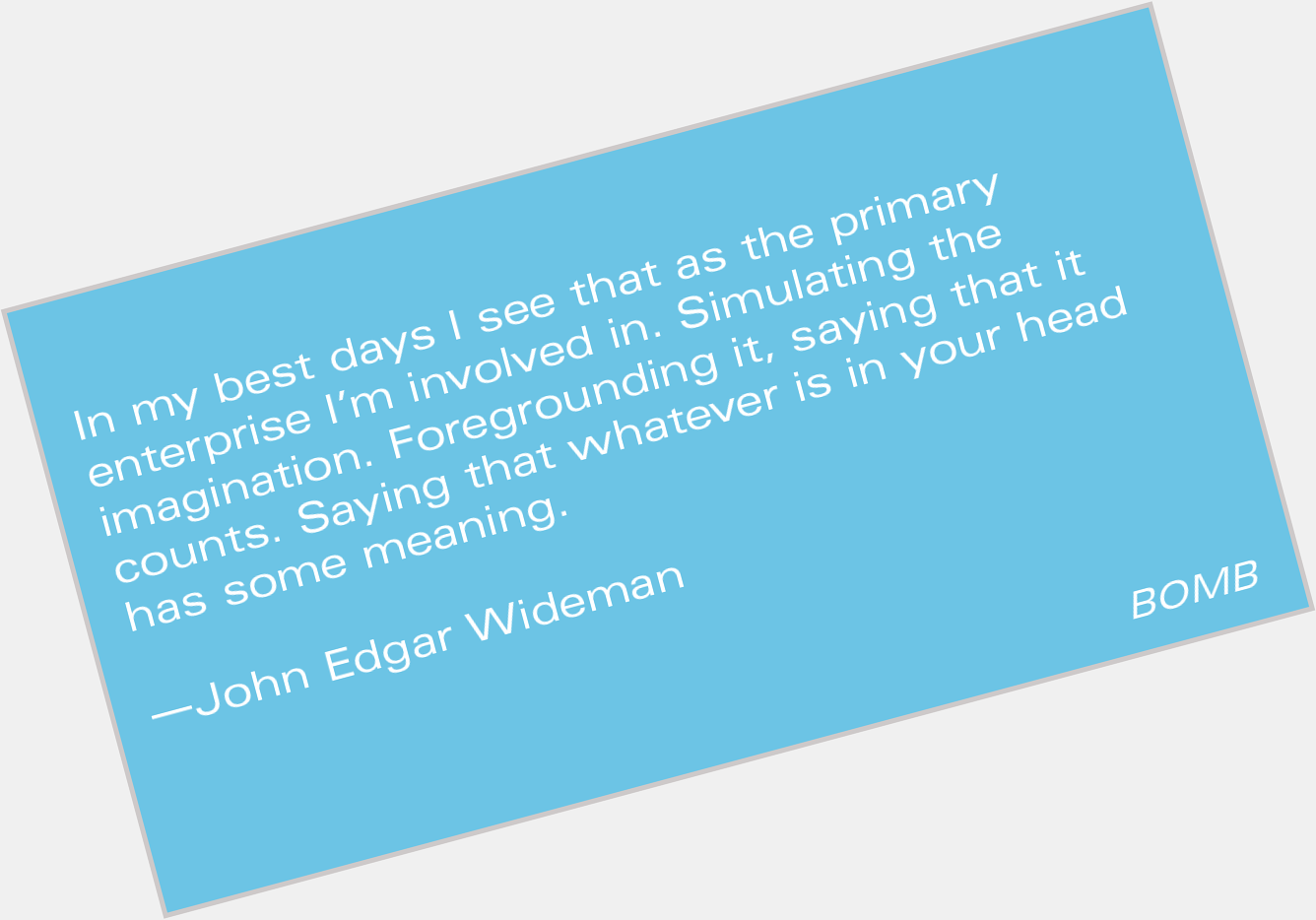 Happy Birthday, John Edgar Wideman!

From the Archive: John Edgar Wideman by Caryl Phillips

 