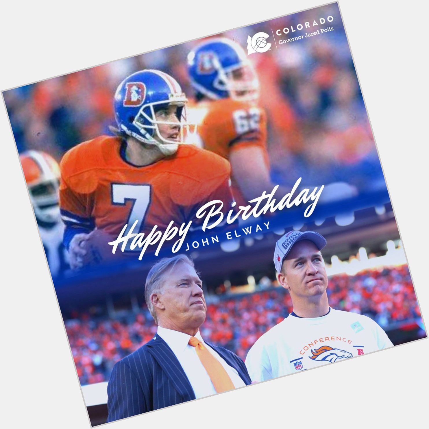Happy Birthday to a Mile High Dual Champ and living legend, John Elway! 