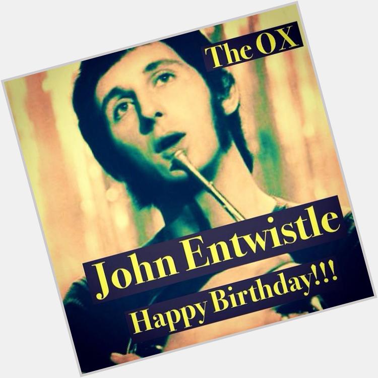 John Entwistle ( B of The Who )

Happy Birthday!!!

9 Oct 1944
~ 27 Jun 2002
Aged 57

Rip!!! 