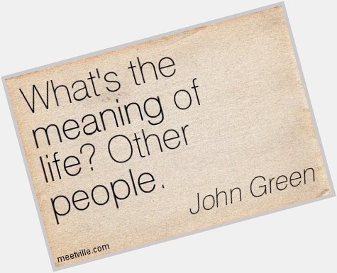 Happy Birthday to cool guy and writer, John Green (1977). 