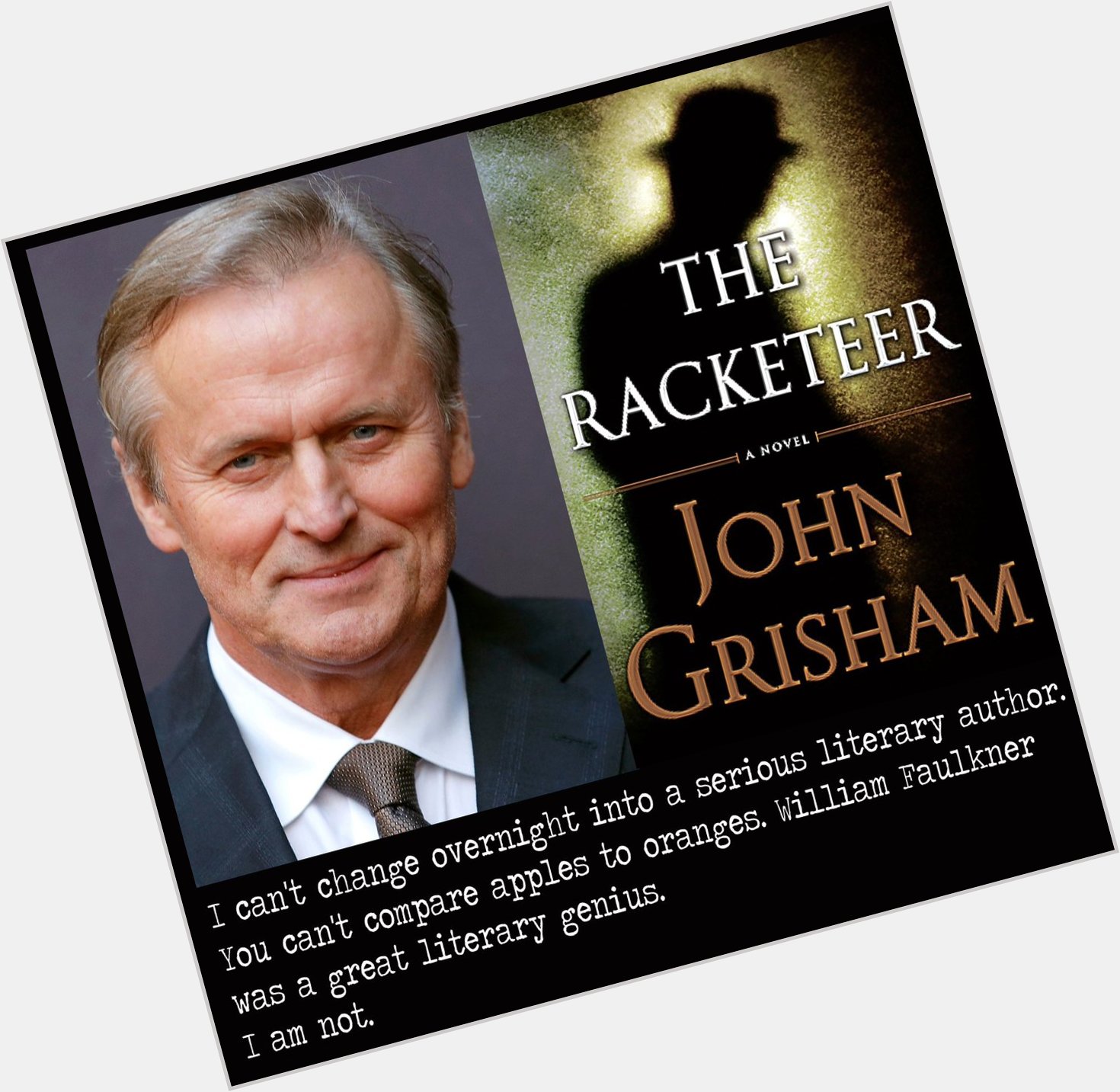 Born on this day in 1955 the master of the legal thriller, John Grisham - Happy Birthday, Mr G! 