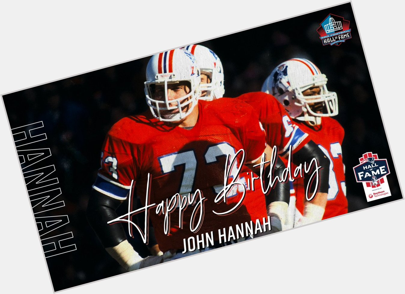 Happy birthday to the greatest offensive lineman of all time, John Hannah 