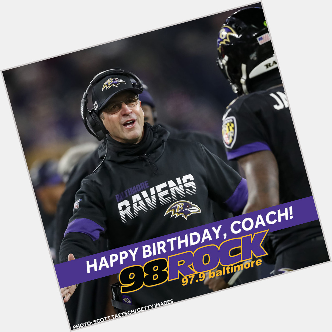 Happy Birthday today to Baltimore Ravens head coach John Harbaugh. 