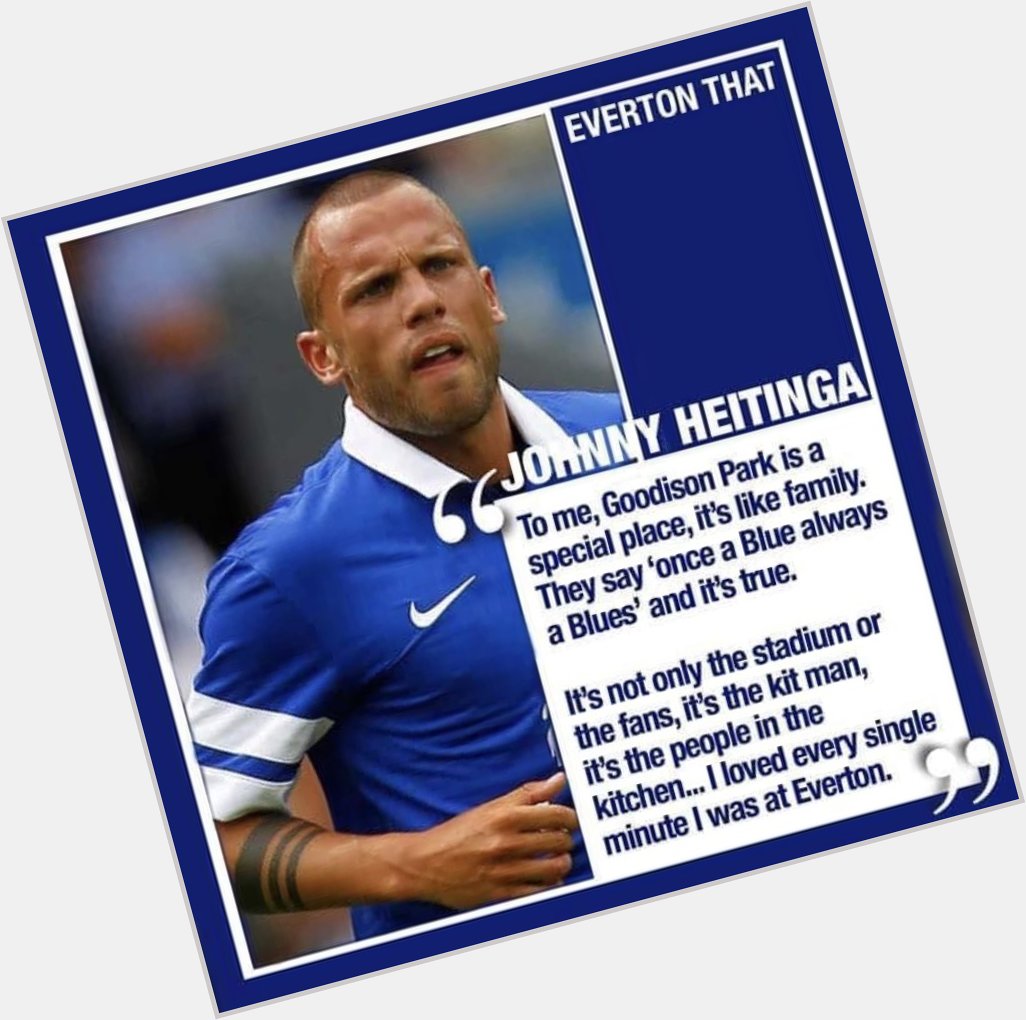 Happy Birthday and our congrats to John Heitinga. He turned 38 today. 