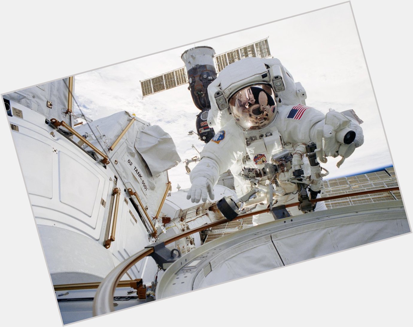 Happy birthday to Dr. John Herrington, pictured here during a space walk at the International Space Station. 