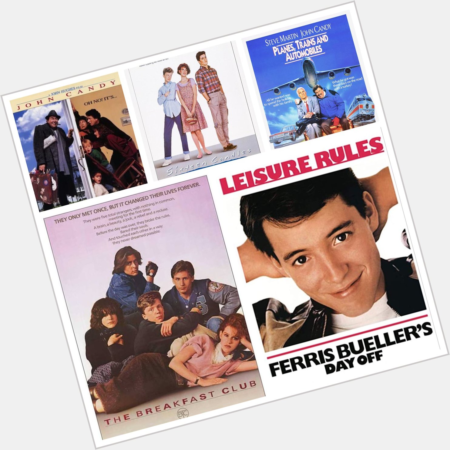 Happy birthday to John Hughes!!! The man made quite a few bangers in his life. Here s my top 5. 