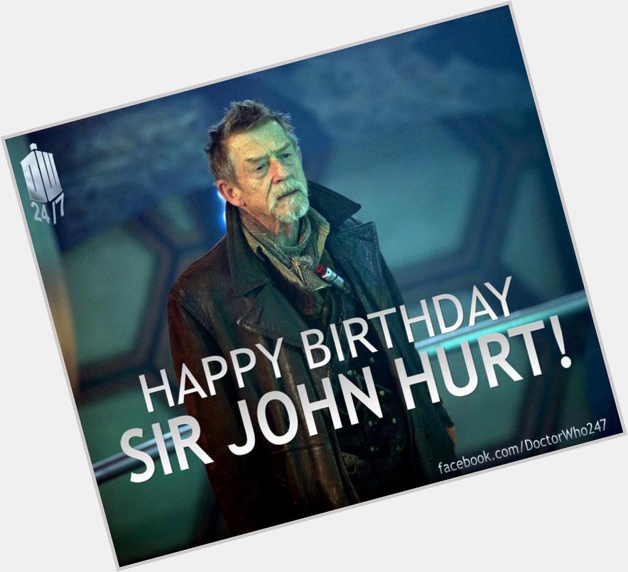 Wishing a very happy birthday to the War Doctor himself, Sir John Hurt! 