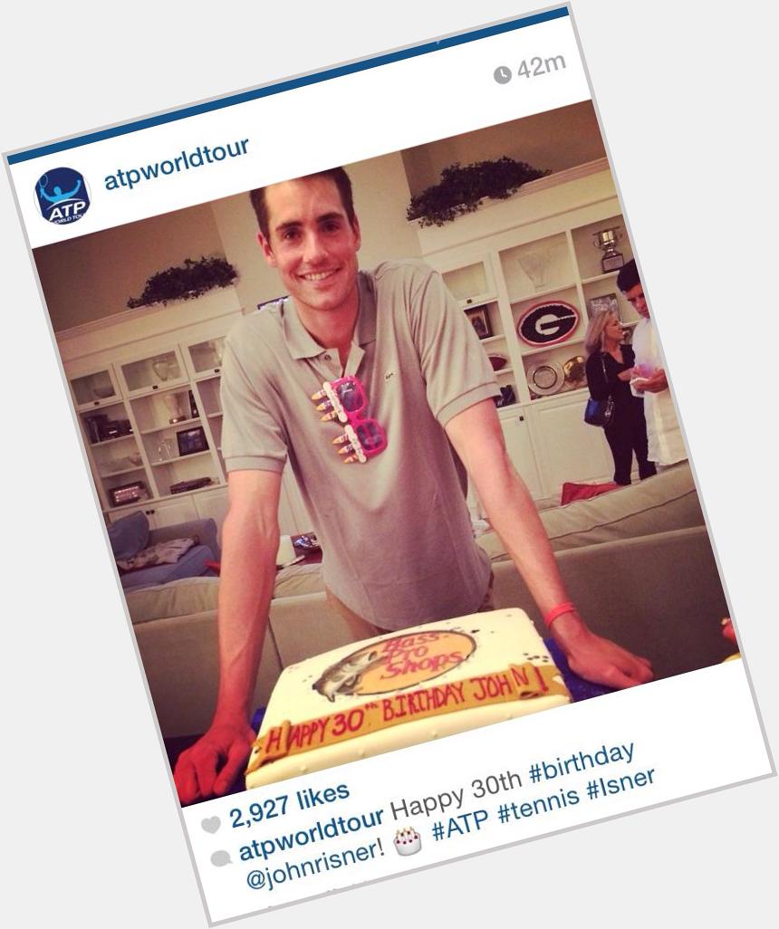 Another birthday = more cake!! Happy 30th to John Isner! 