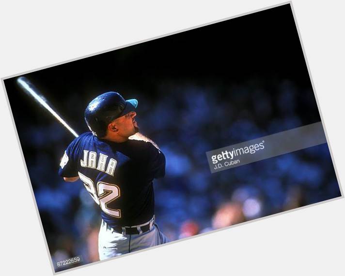 Happy 51st bday to John Jaha, a slugging 1b of the 90s with a fun name. Hit 34 HR in 1996 and 35 in 1999. 