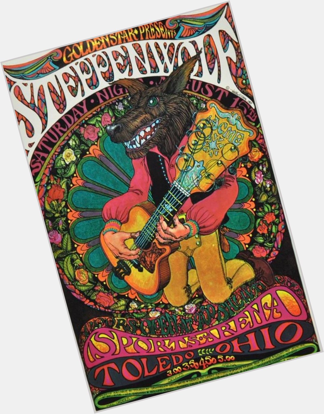 Born to be wild. Happy birthday to John Kay of Steppenwolf!
(1969 poster by Timothy Dixon) 